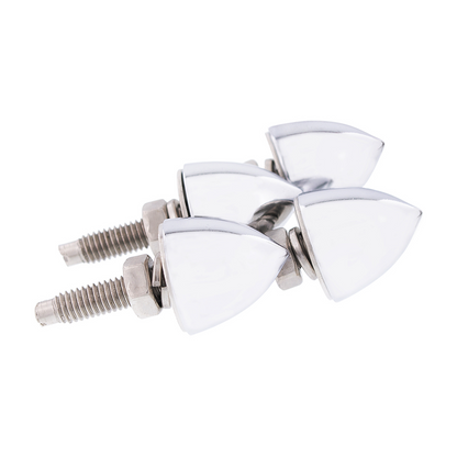 Chrome Bullet License Plate Fastener (4-Pack)
