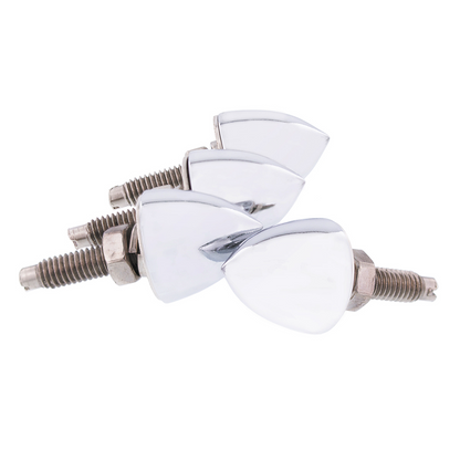 Chrome Bullet License Plate Fastener (4-Pack)
