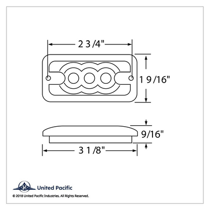 3 LED Clearance Marker Light - Amber LED/Amber Lens