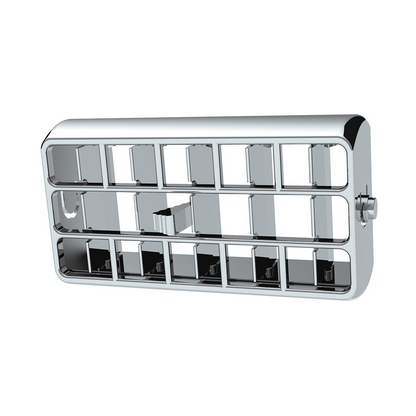 Chrome Plastic A/C Vent For 2001-05 Peterbilt - Center