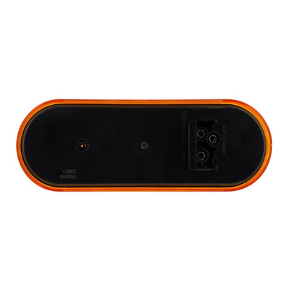 3 LED 6" Oval Light(Turn Signal)-Amber LED/Amber Lens
