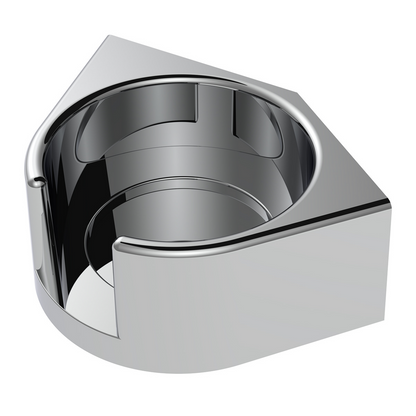 Chrome Plastic Cup Holder For 1986 & Up Freightliner Classic & FLD - Driver