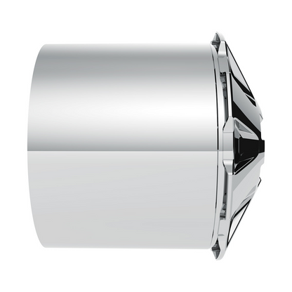 Rubicon Rear Axle Cover Kit With 33mm Thread-On Nut Covers-Chrome