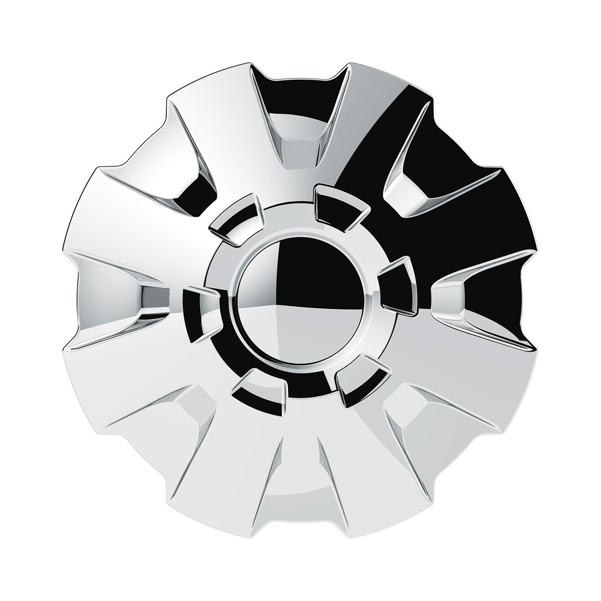 Rubicon Rear Axle Cover Kit With 33mm Thread-On Nut Covers-Chrome