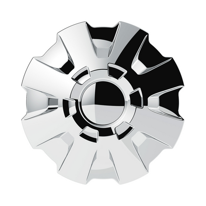 Rubicon Rear Axle Cover Kit With 33mm Thread-On Nut Covers-Chrome
