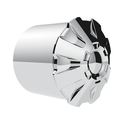 Rubicon Rear Axle Cover Kit With 33mm Thread-On Nut Covers-Chrome