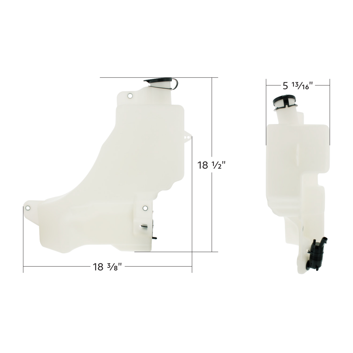 Washer Fluid Reservoir For 2022-2026 Peterbilt 579 & Kenworth T680