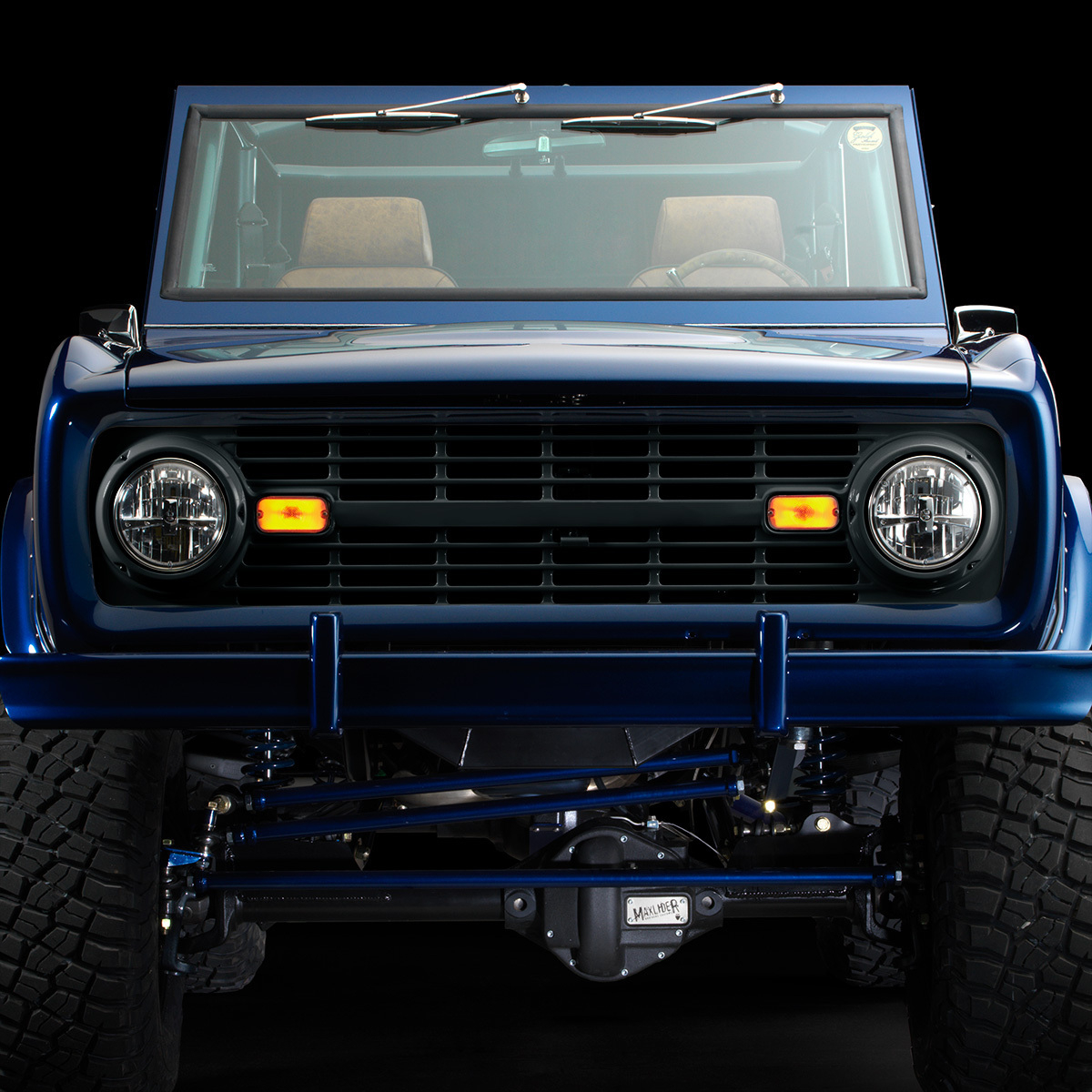 Black Grille Without Lettering For 1966-68 Ford Bronco
