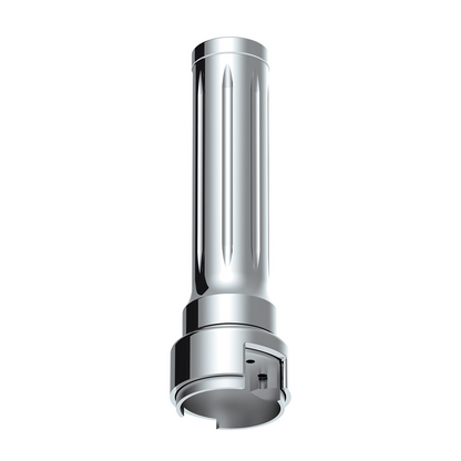 Thread-On Dallas Gearshift Knob With 13/15/18 Speed Adapter - Chrome/Vertical