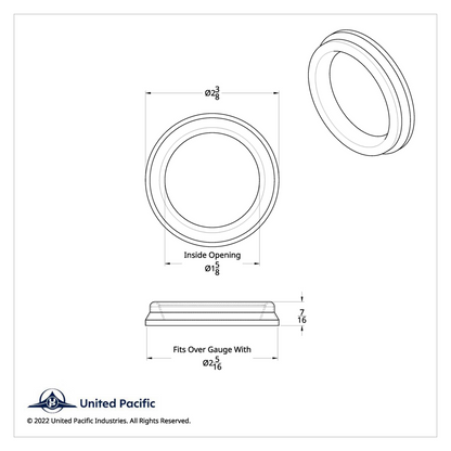 Chrome Steel Small Gauge Cover For 2005 & Older Kenworth And Peterbilt