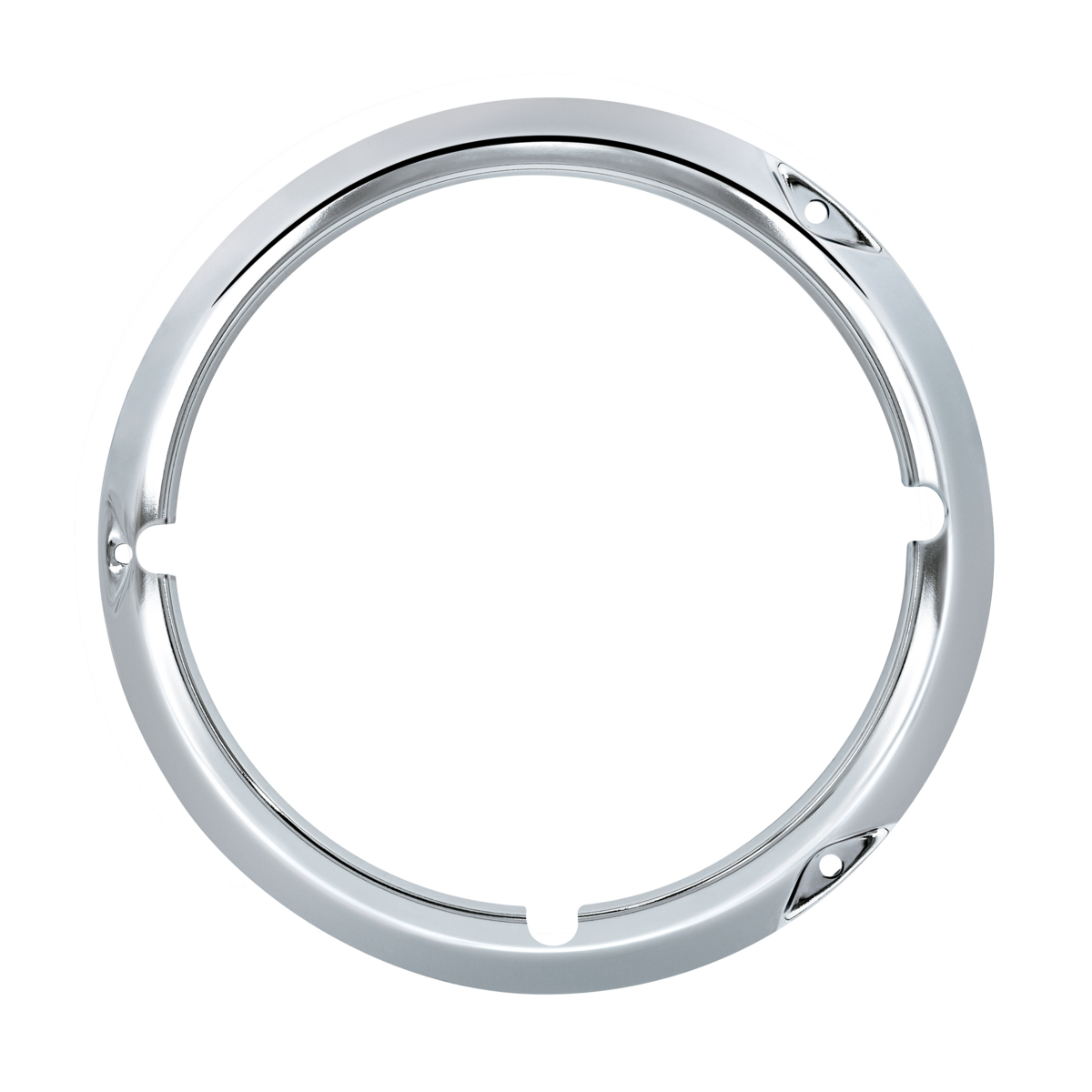 Headlight Bezel With Notches For 1971-1977 Ford Bronco-Chrome