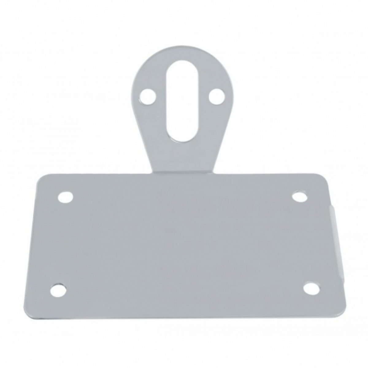 Bobber Style Horizontal Side Mount License Plate & Light Bracket For Motorcycle