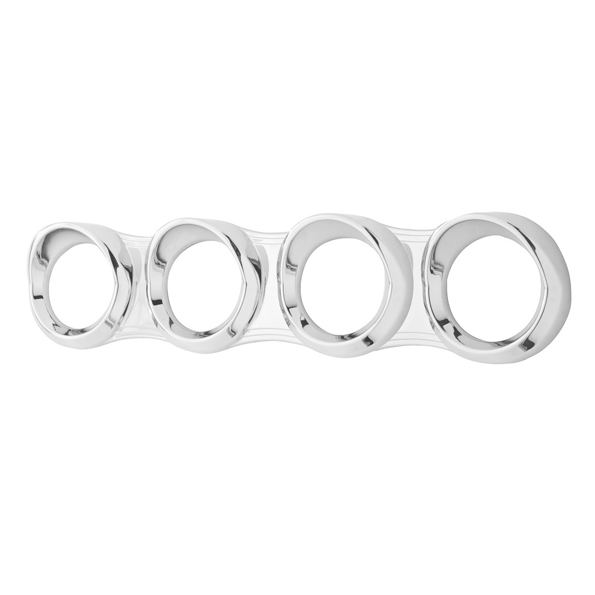 4 Gauge Cluster Cover With Visor For 2006+ Peterbilt - Horizontal