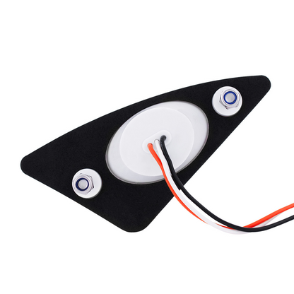 9 LED Competition Series Fender Light For 2007-2017 Kenworth T660 (Passenger) -Amber LED/Clear Lens