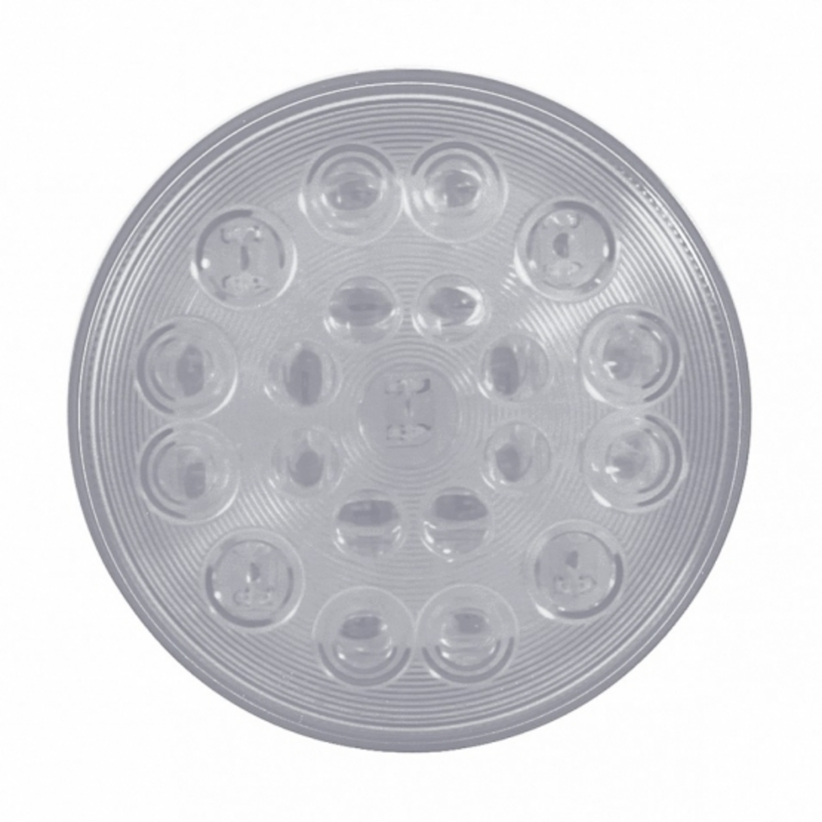 21 LED "Competition Series" 4" Round Light (Stop, Turn & Tail) - Red LED/Clear Lens