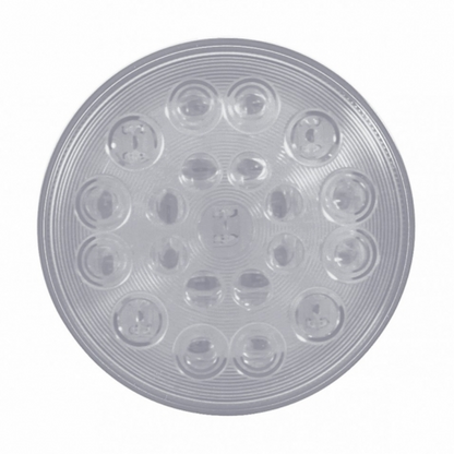 21 LED "Competition Series" 4" Round Light (Stop, Turn & Tail) - Red LED/Clear Lens