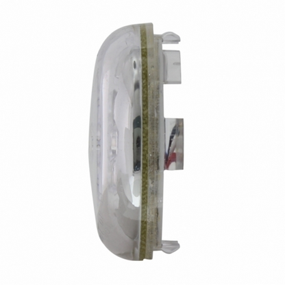 15 LED 2-3/8" Dual Function Signal Light For Harley Motorcycle - Red LED/Clear Lens