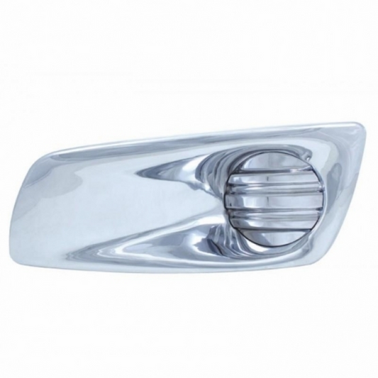 Chrome Plastic Fog Light Cover Without Light Opening For 2008-2017 Kenworth T660 - Driver