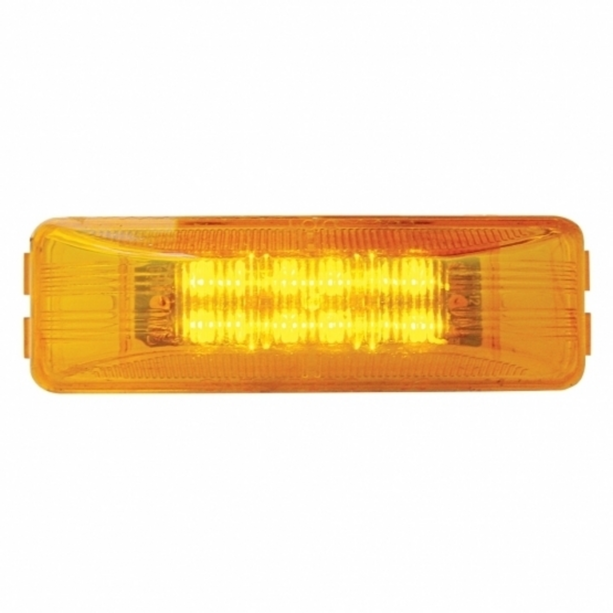 12 LED Rectangular Light (Clearance/Marker) - Amber LED/Amber Lens (Bulk)