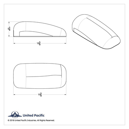 Chrome Mirror Cover For PB 387 (2000-2011), 587 (2012-2018), & KW T700 (2010-2016) - Passenger
