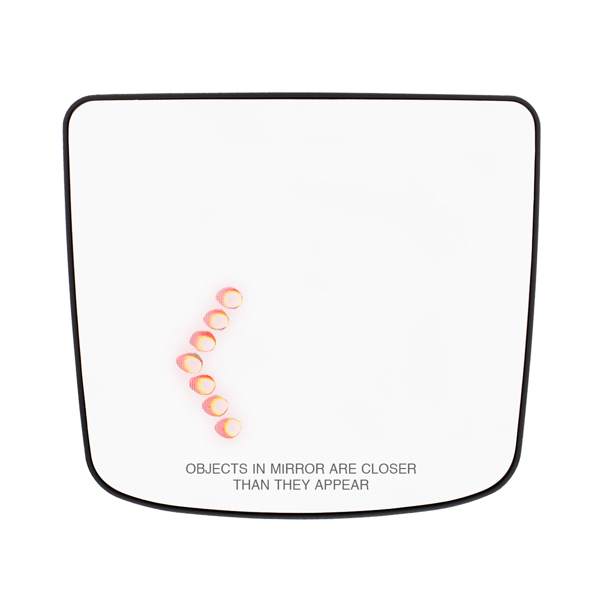 Heated Auxiliary Convex Mirror With LED Turn Signal For 2012-2017 Volvo VNL - Driver