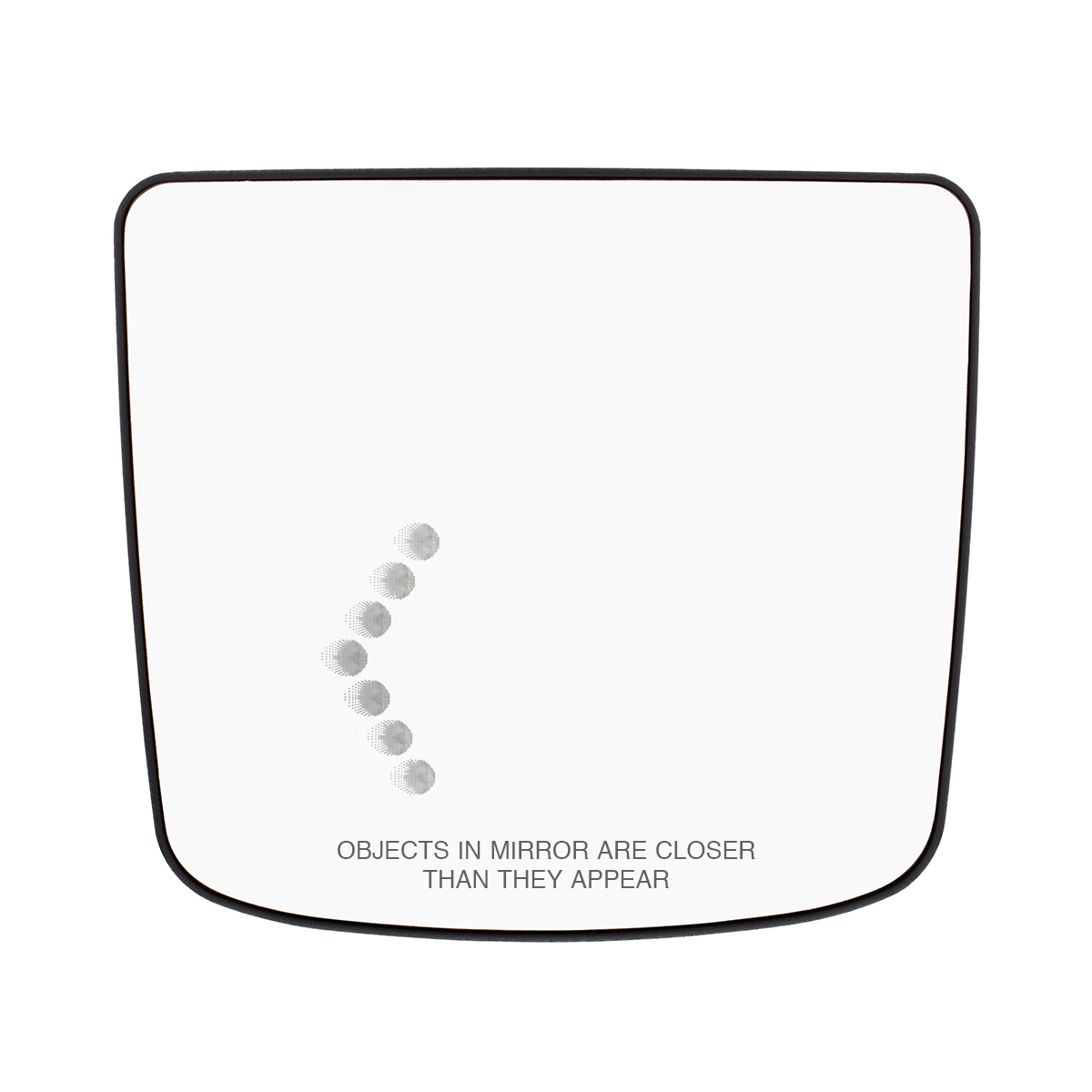 Heated Auxiliary Convex Mirror With LED Turn Signal For 2012-2017 Volvo VNL - Driver