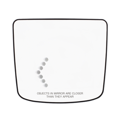 Heated Auxiliary Convex Mirror With LED Turn Signal For 2012-2017 Volvo VNL - Driver