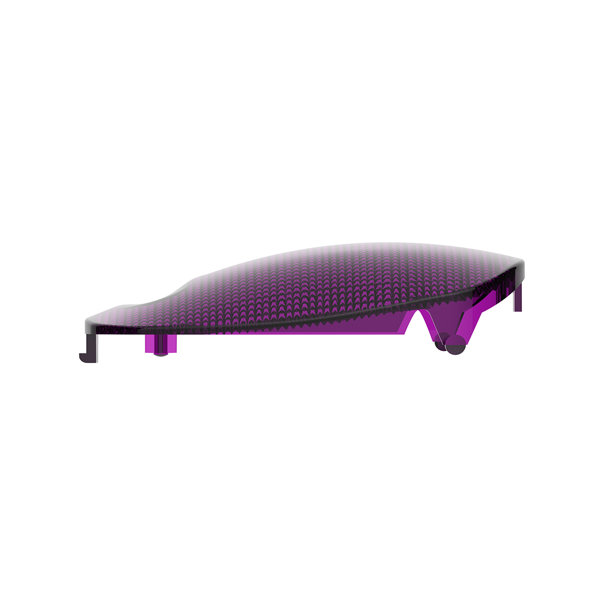 Rectangular Dome Light Lens For 2006+ Peterbilt - Purple