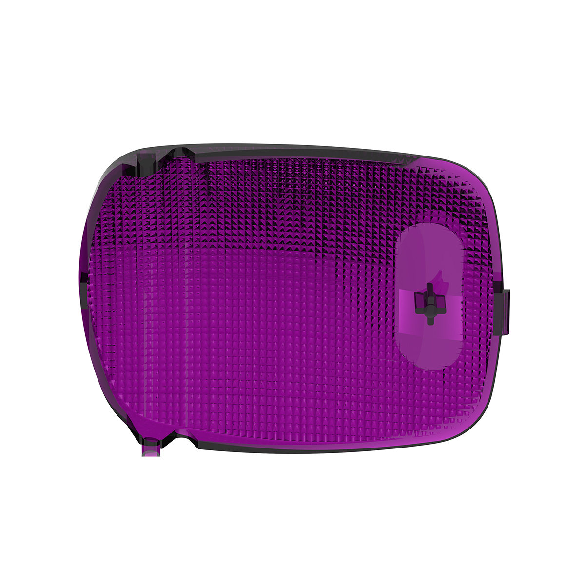Rectangular Dome Light Lens For 2006+ Peterbilt - Purple