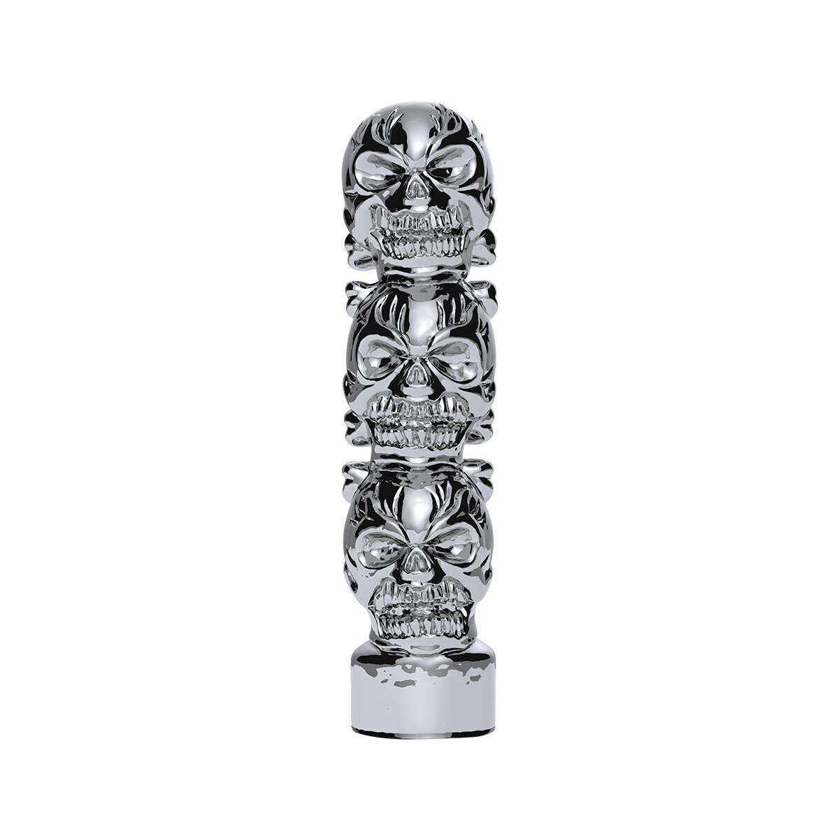 1/2"-13 Thread-On 3 Skull Shift Knob-Chrome