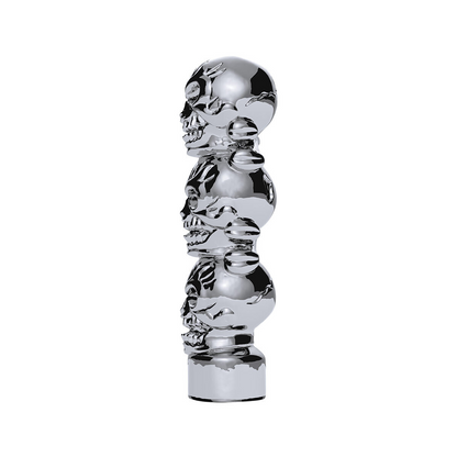 1/2"-13 Thread-On 3 Skull Shift Knob-Chrome