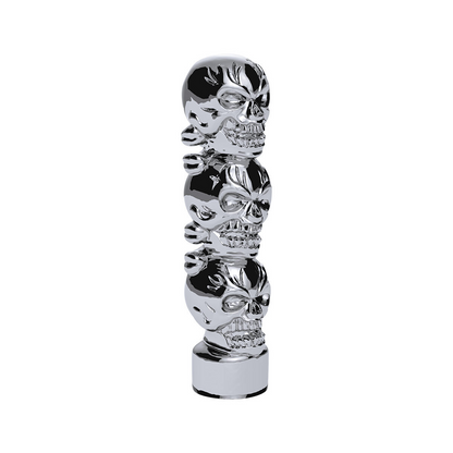 1/2"-13 Thread-On 3 Skull Shift Knob-Chrome