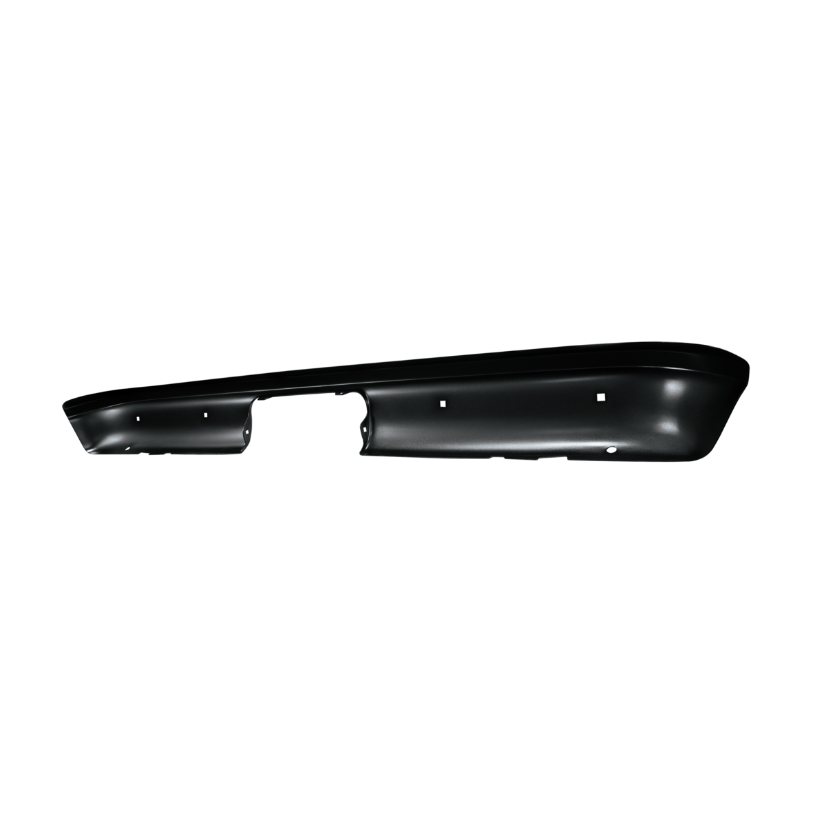 Black Bumper For 1967-1987 Chevrolet & GMC Stepside Truck-Rear