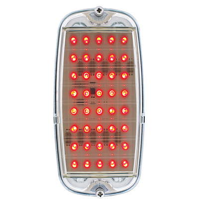 40 LED Tail Light Assembly For 1960-66 Chevy & GMC Fleetside Truck, Clear Lens