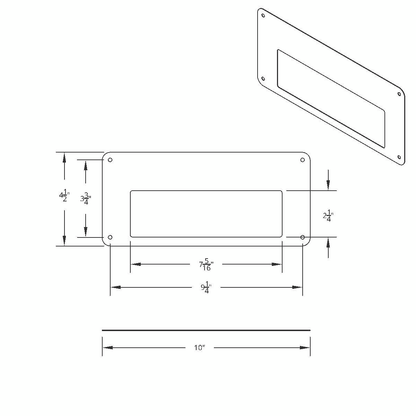 Stainless Steel Cobra 29 CB Radio Face Plate For Freightliner