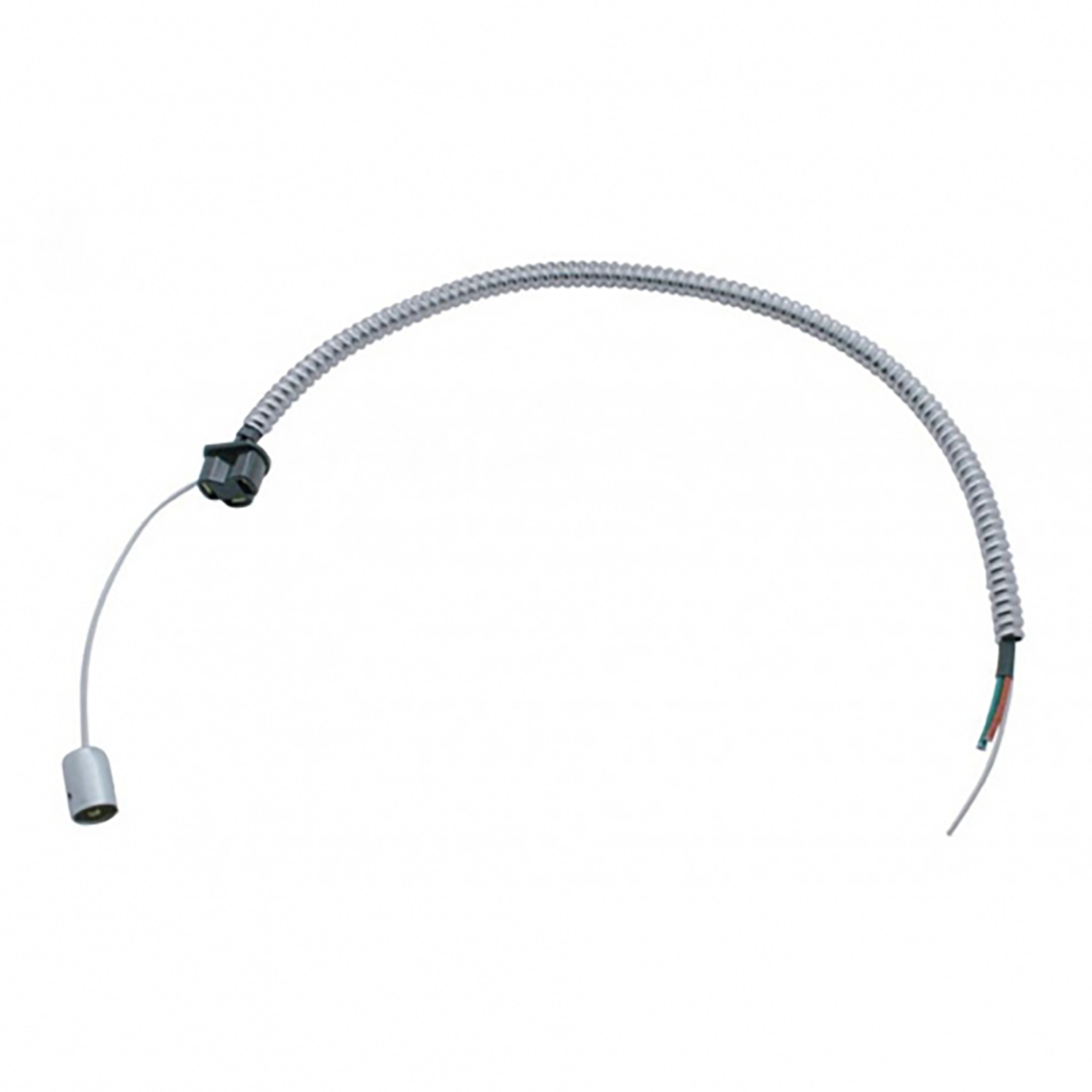Chrome Guide 682-C Style Headlight Assembly W/Crystal Lens & 10 LEDs Position Light - R/H (Horizontal Mount)