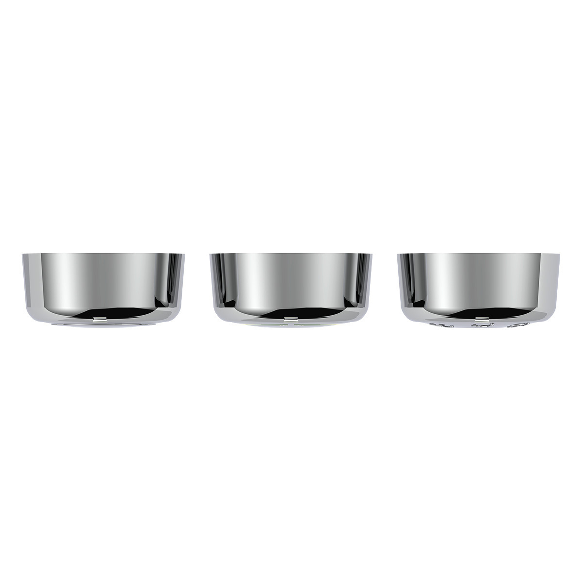 Chrome Plastic A/C Control 6-Piece Dial Covers For 2018-2026 Freightliner Cascadia