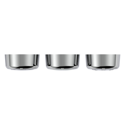 Chrome Plastic A/C Control 6-Piece Dial Covers For 2018-2026 Freightliner Cascadia