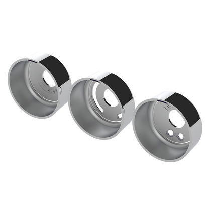 Chrome Plastic A/C Control 6-Piece Dial Covers For 2018-2026 Freightliner Cascadia