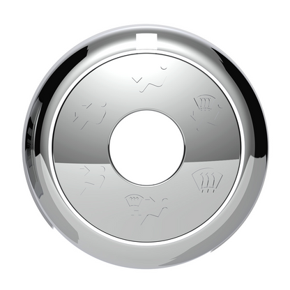Chrome Plastic A/C Control 6-Piece Dial Covers For 2018-2026 Freightliner Cascadia