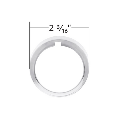 Chrome Plastic A/C Control 6-Piece Dial Covers For 2018-2026 Freightliner Cascadia