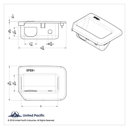 Chrome Interior Sleeper Door Handle Trim