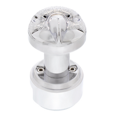 Eagle Thread-On Gearshift Knob With 13/15/18 Speed Adapter - Chrome
