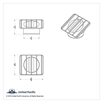 Chrome Defrost Duct For 1967-72 Chevy & GMC Truck - L/H