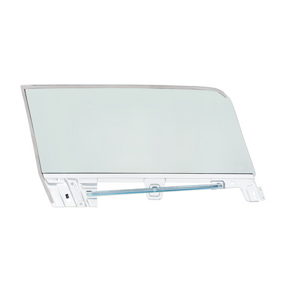 Complete Tint Door Glass Assembly For 1967-68 Ford Mustang Coupe - L/H