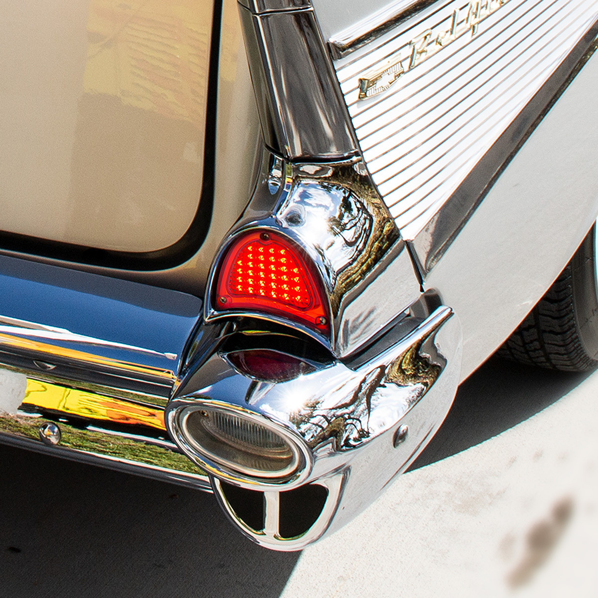 32 LED Sequential Tail Light For 1957 Chevy Passenger Car