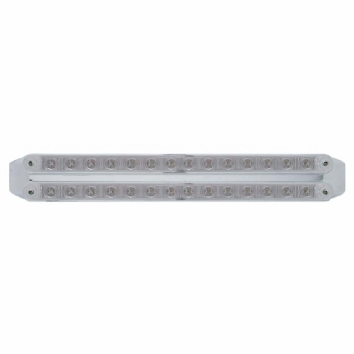 Dual 14 LED 12" Light Bars (Stop, Turn & Tail) - Red LED/Clear Lens