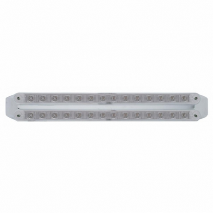 Dual 14 LED 12" Light Bars (Stop, Turn & Tail) - Red LED/Clear Lens