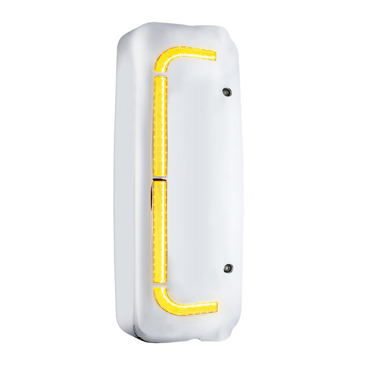 48 LED Chrome Mirror Cover With Sequential LED For FL Century (2005-2010) & Columbia (2005-2020) - Passenger