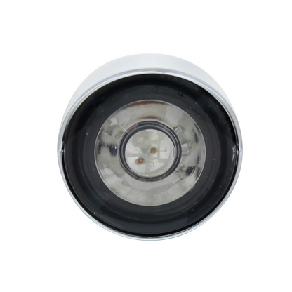 3 LED 1" Dual Function Auxiliary/Utility Light With Visor - Amber LED/Clear Lens